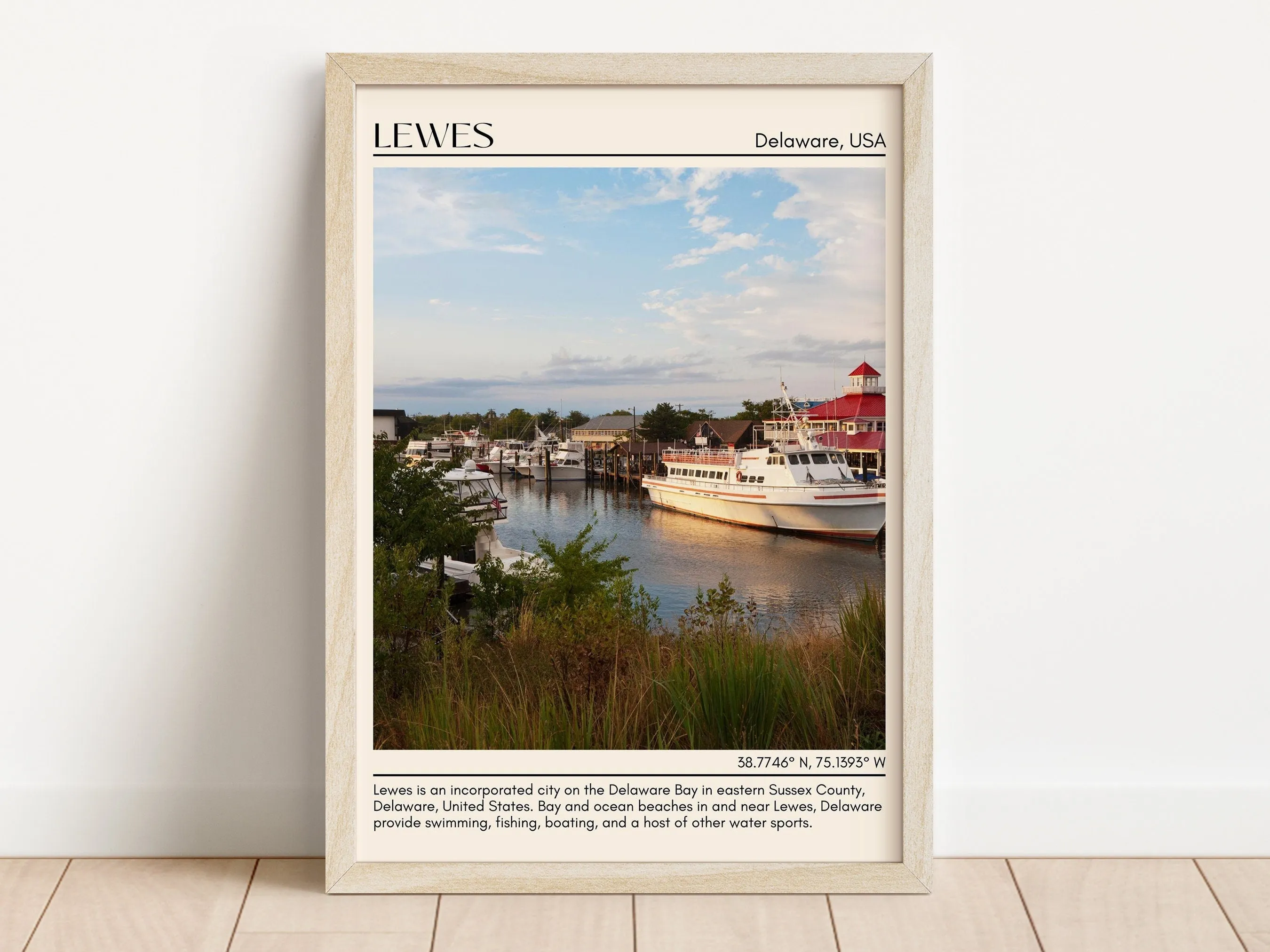 Lewes Wall Art Canvas, Delaware, USA