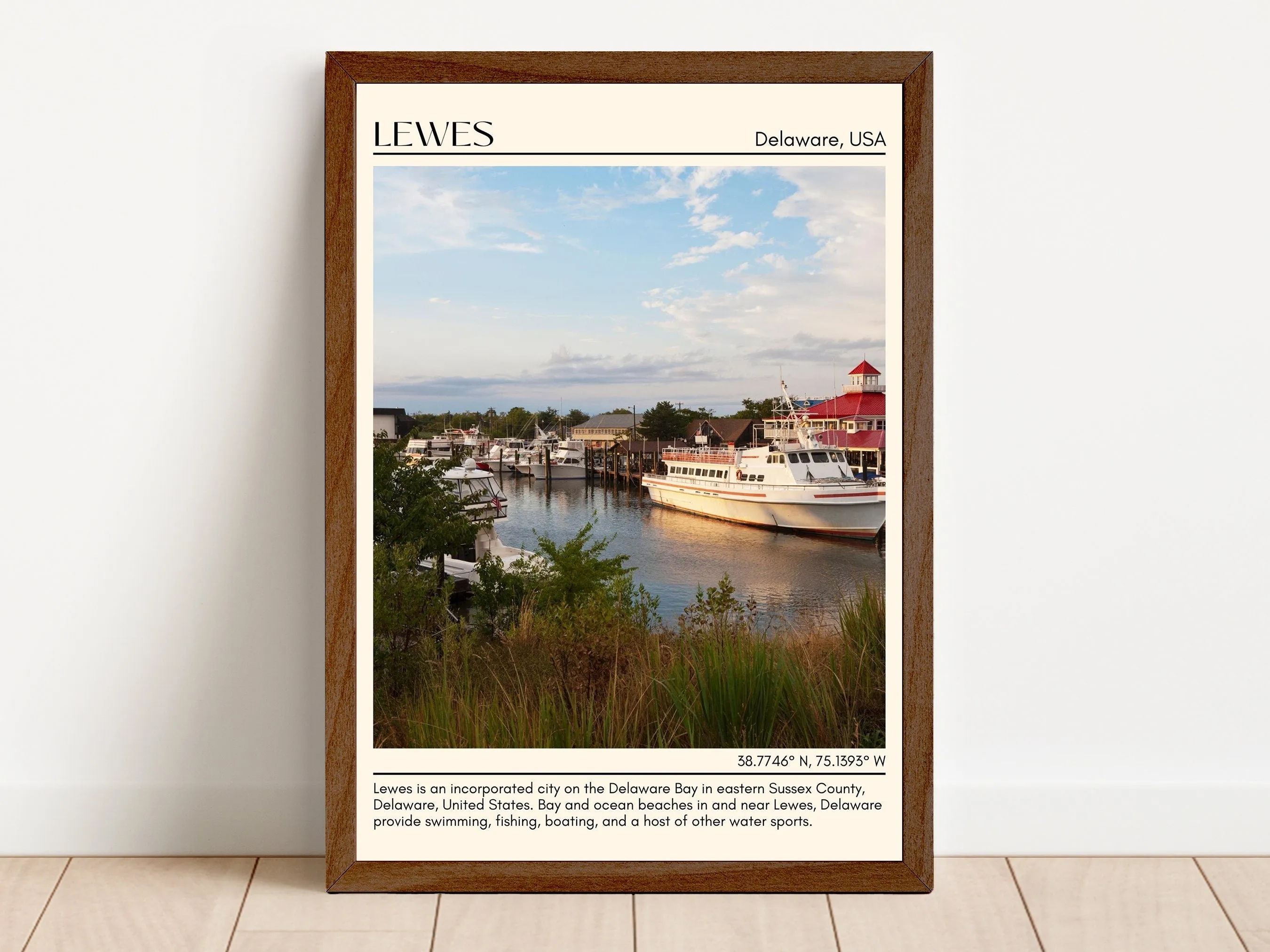 Lewes Wall Art Canvas, Delaware, USA
