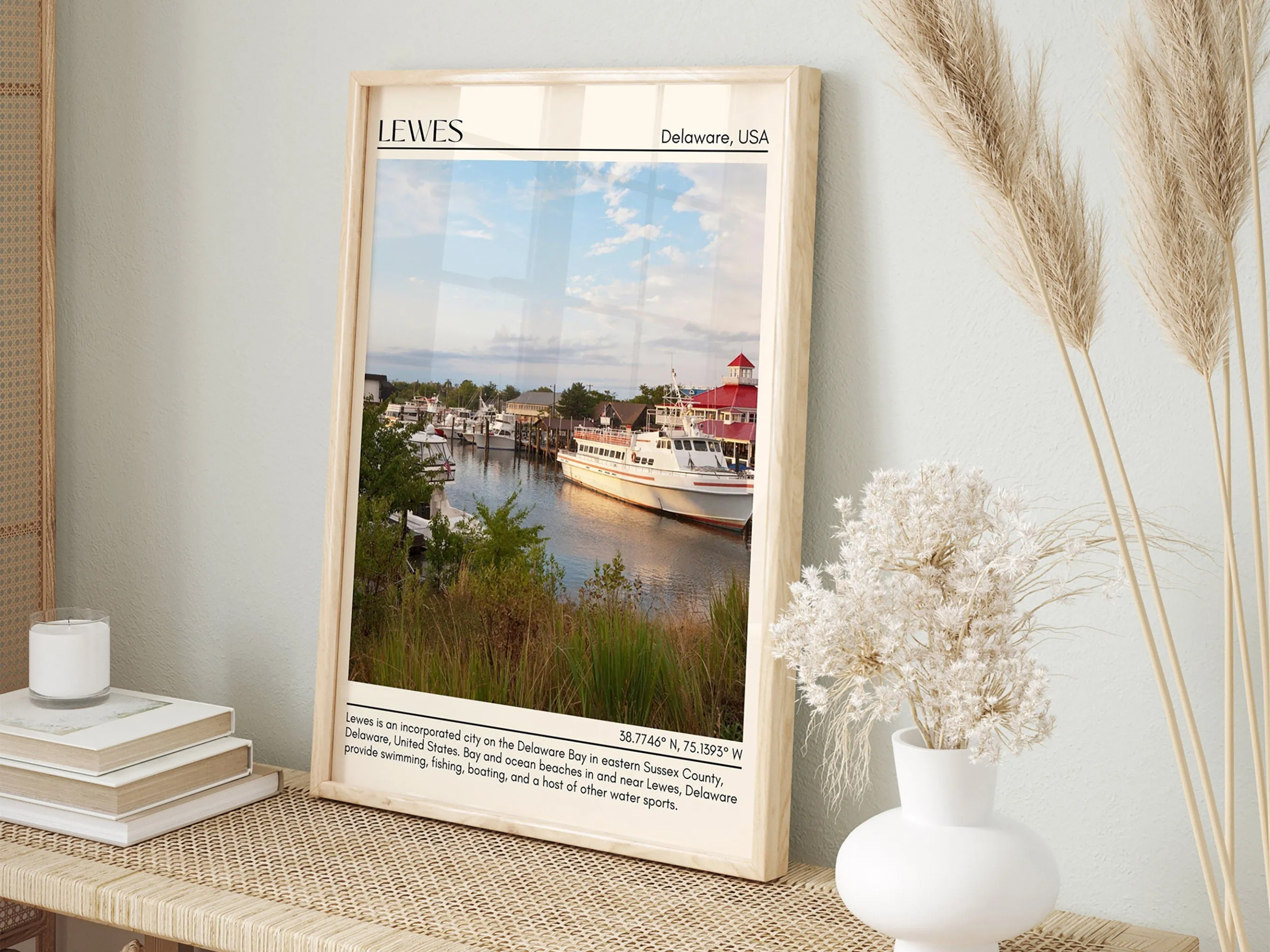 Lewes Wall Art Canvas, Delaware, USA