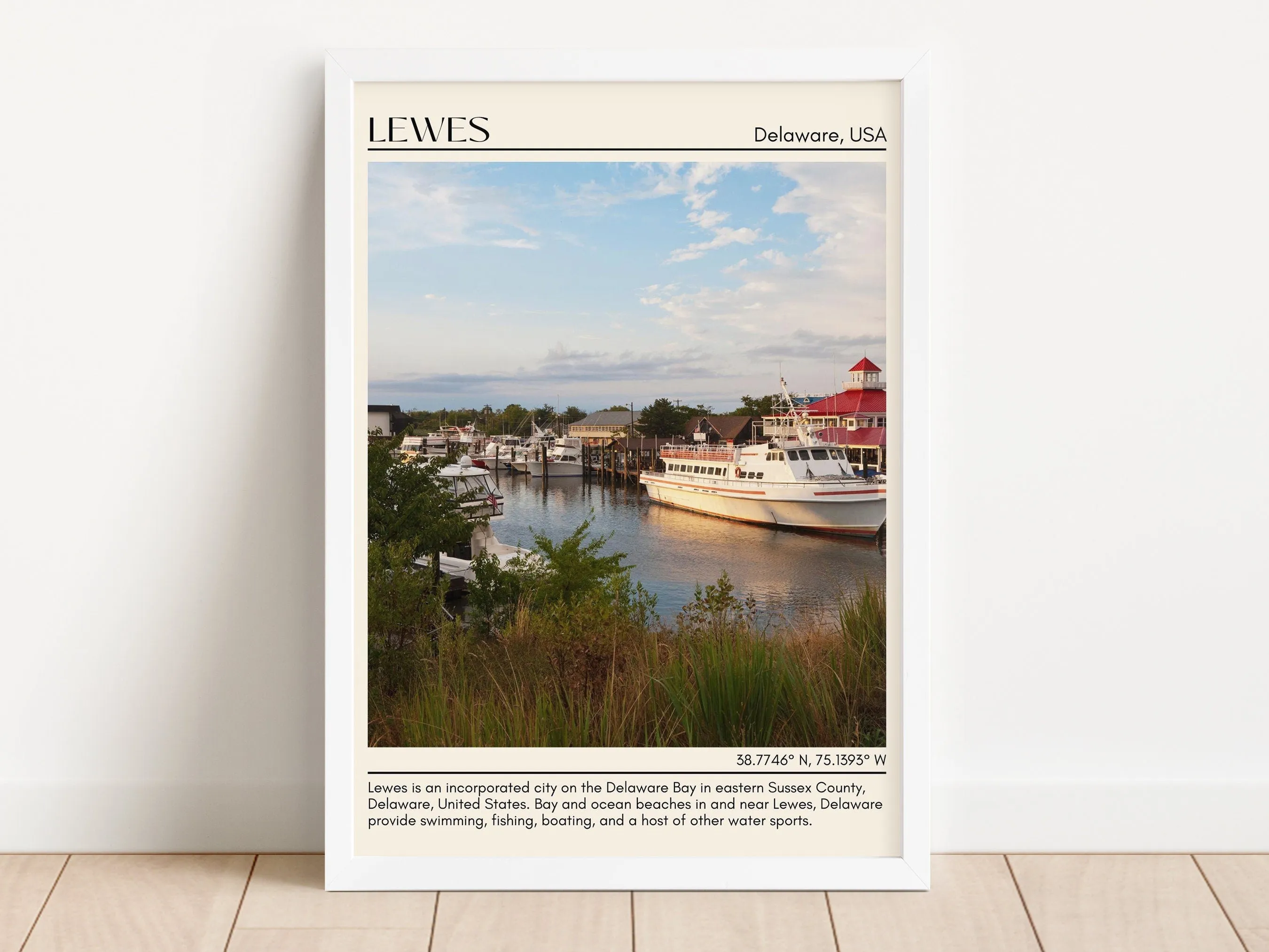 Lewes Wall Art Canvas, Delaware, USA
