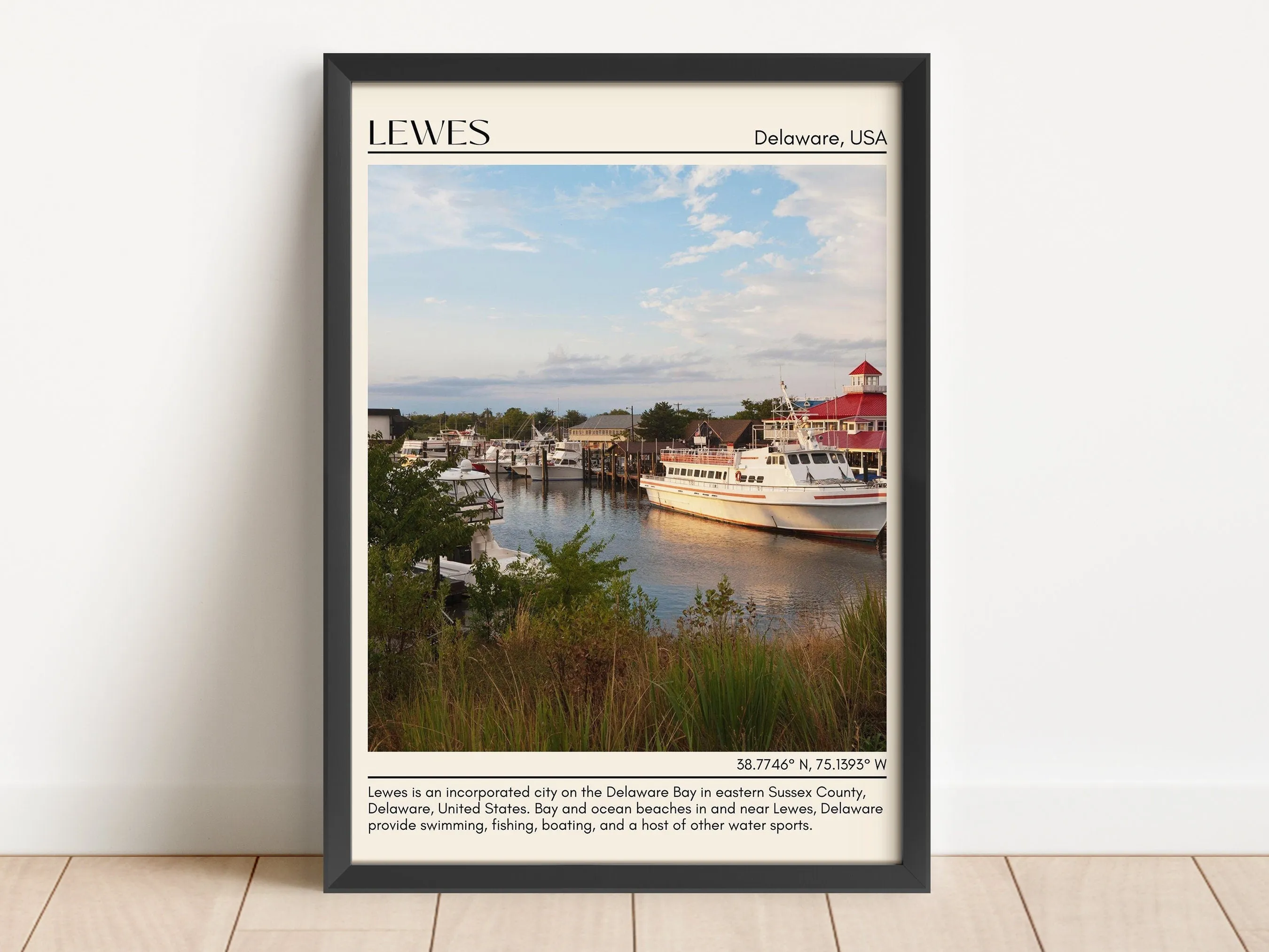 Lewes Wall Art Canvas, Delaware, USA