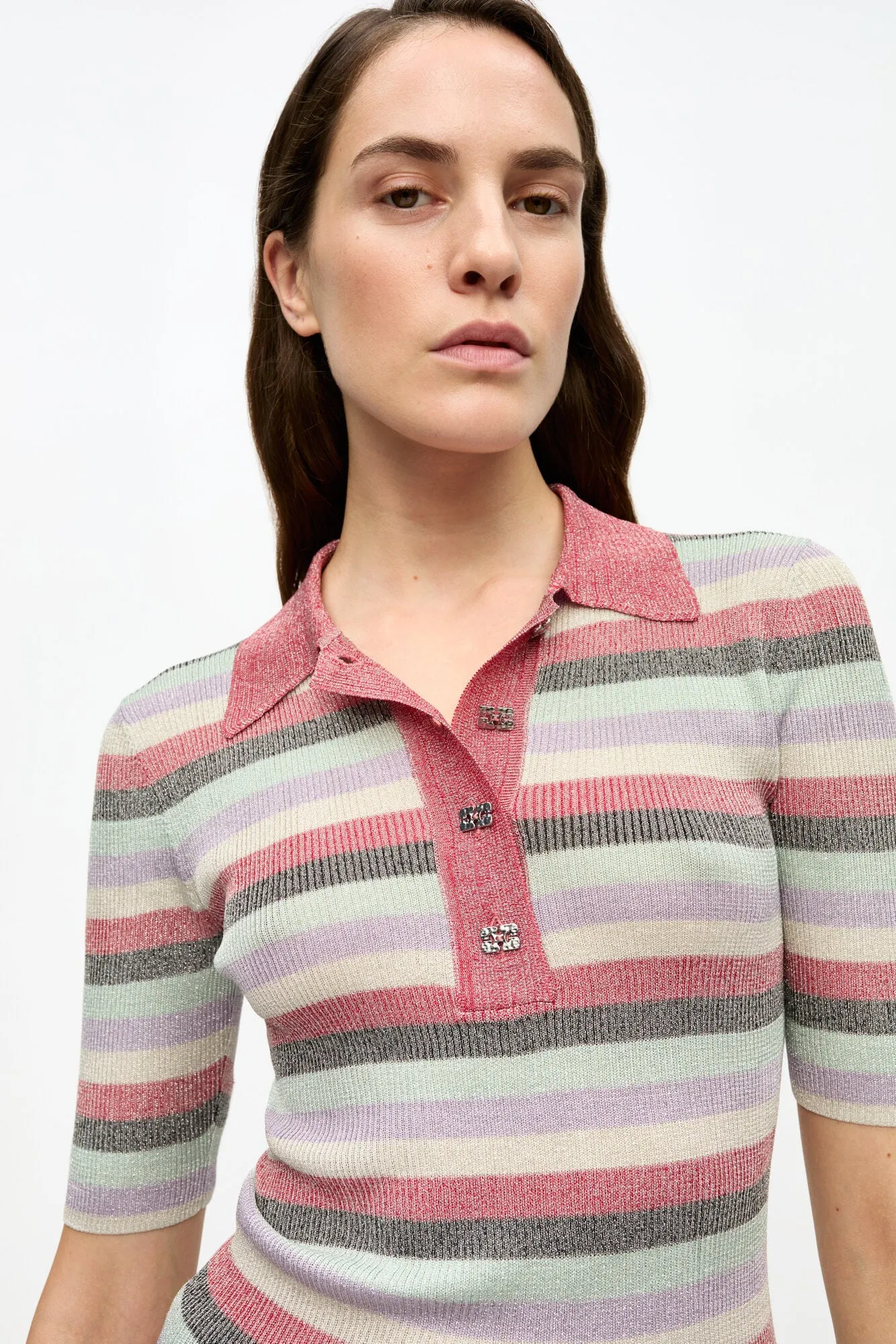 Light Sparkle Rib Polo
