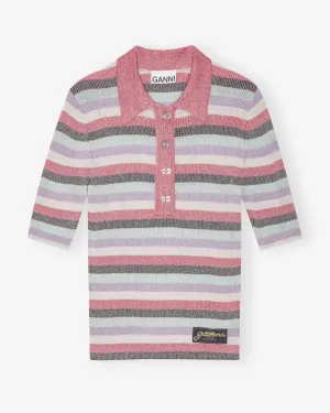 Light Sparkle Rib Polo