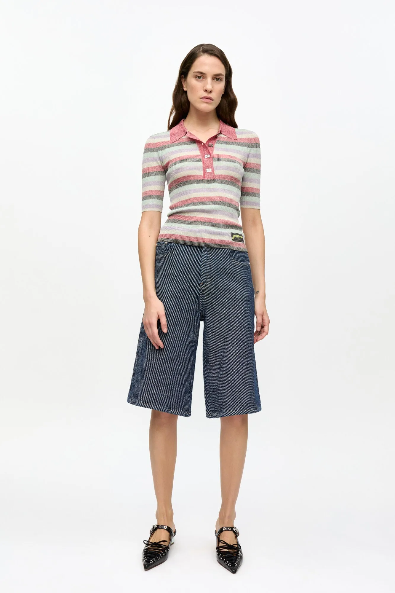 Light Sparkle Rib Polo