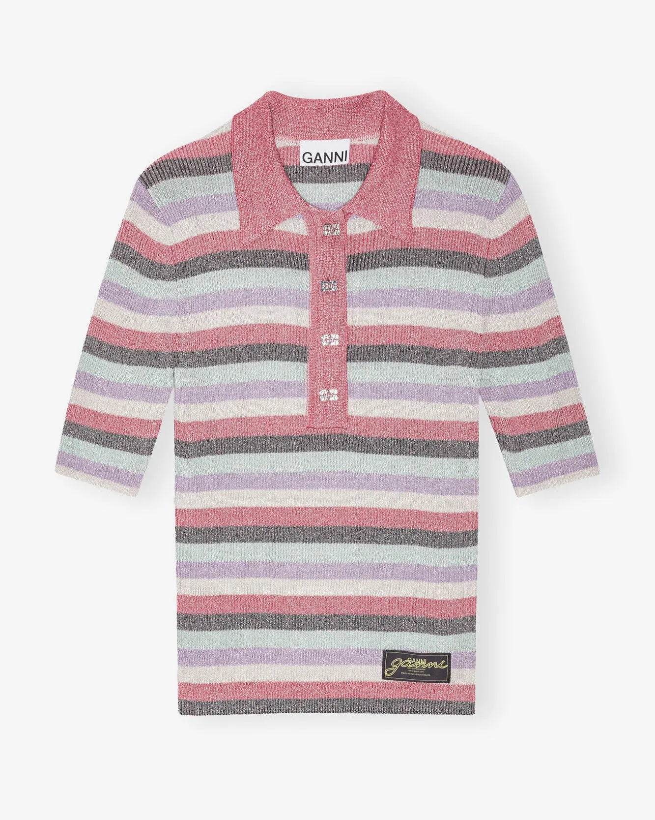 Light Sparkle Rib Polo