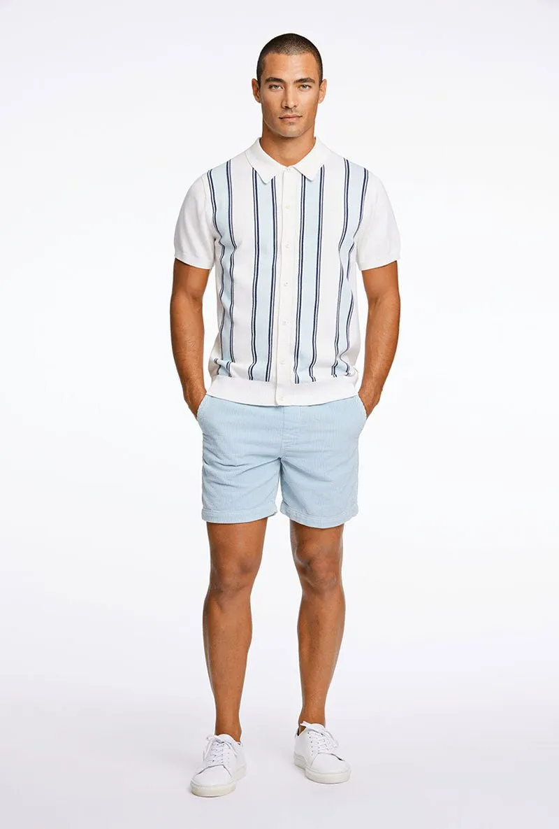LINDBERGH KNITTED POLO SS CARDIGAN