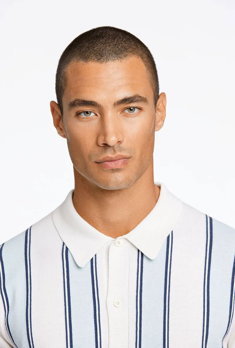 LINDBERGH KNITTED POLO SS CARDIGAN