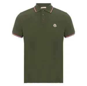Logo Cotton Polo T-Shirt Khaki