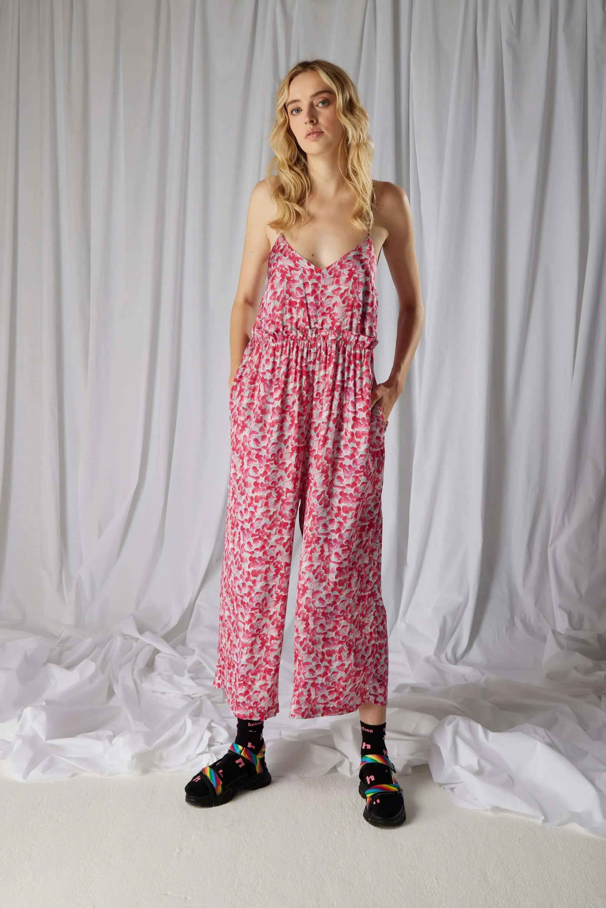 Lottie jumpsuit in Halo print