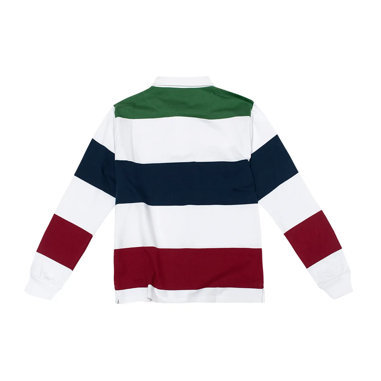 Magenta Skateboards - L/S Rugby Polo T-Shirt - Green/White/Navy SALE