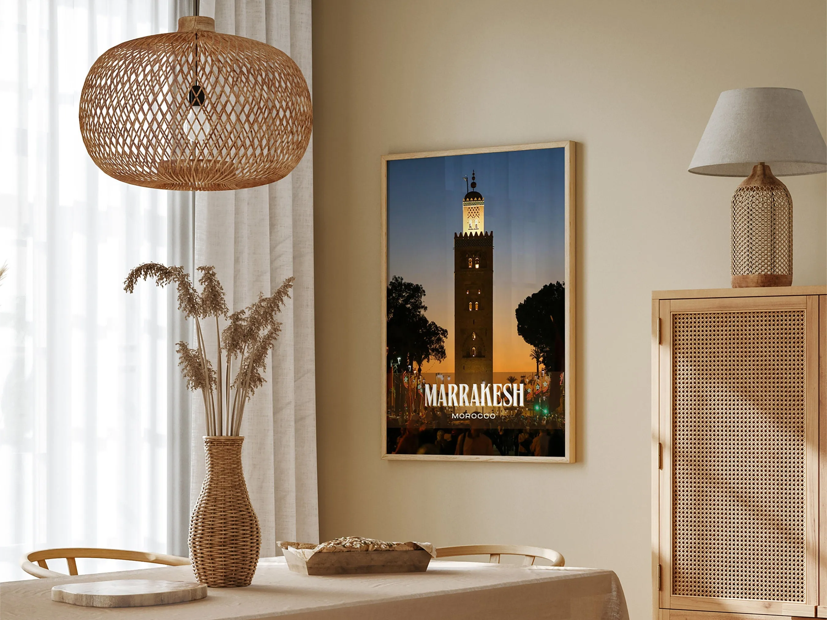 Marrakesh Retro Wall Art, Morocco