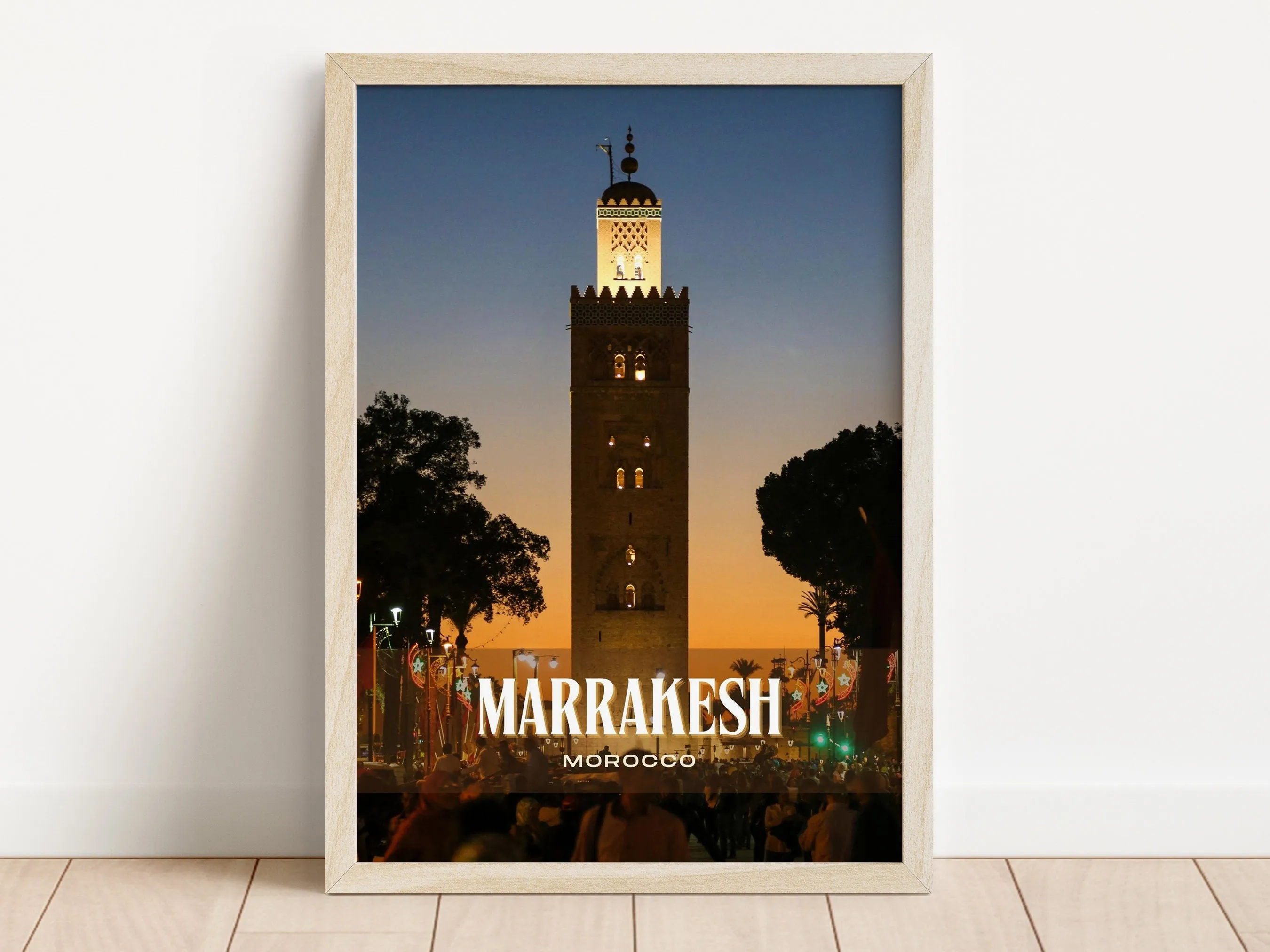 Marrakesh Retro Wall Art, Morocco