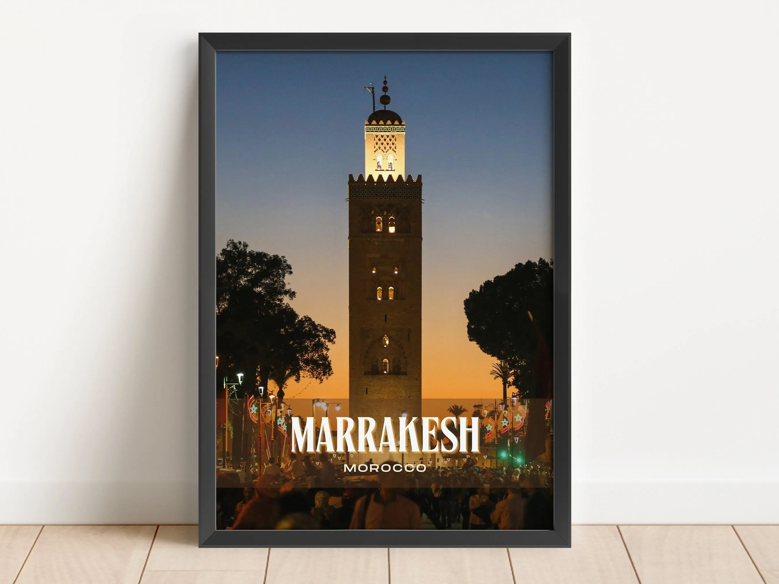 Marrakesh Retro Wall Art, Morocco