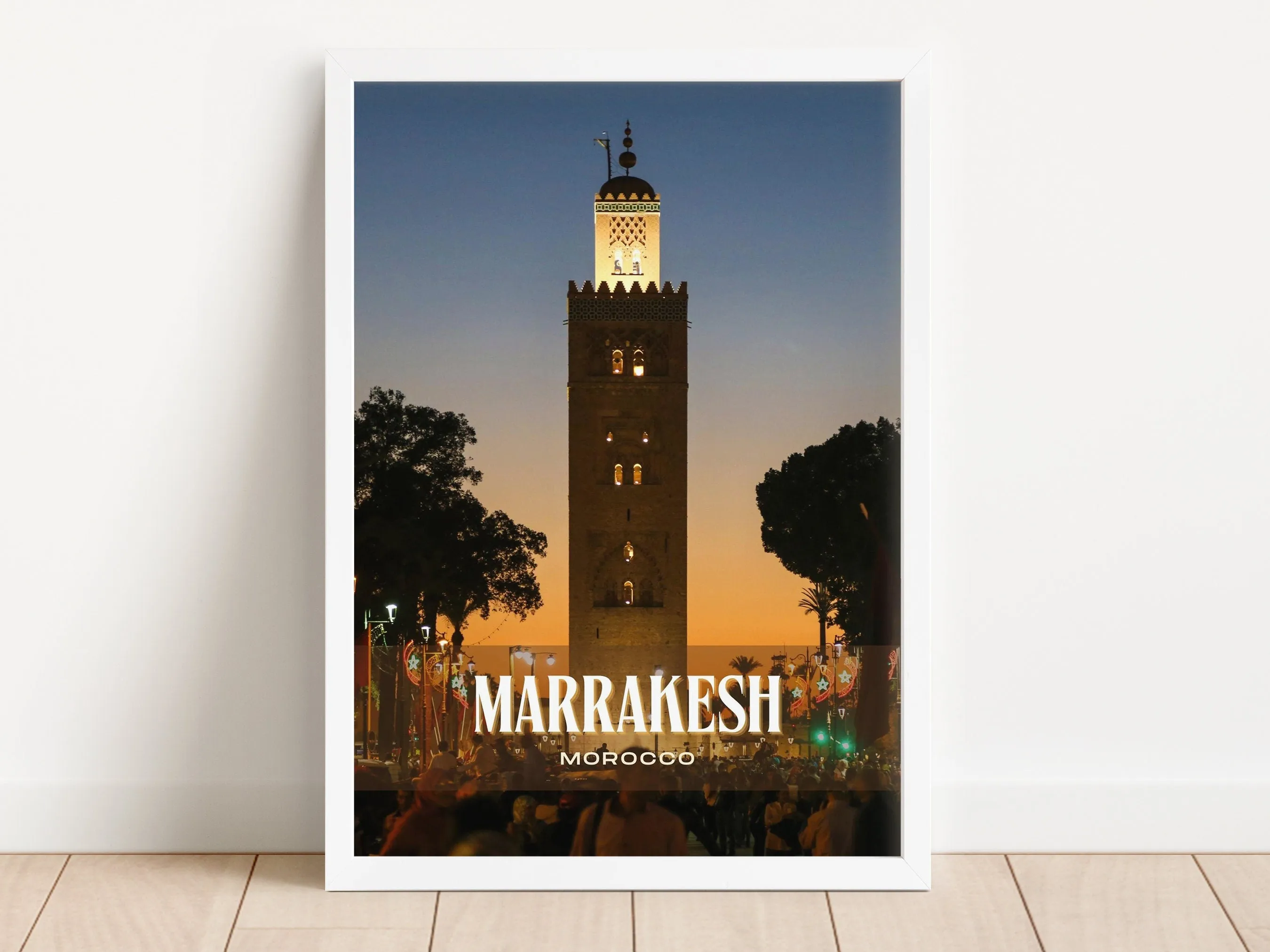 Marrakesh Retro Wall Art, Morocco