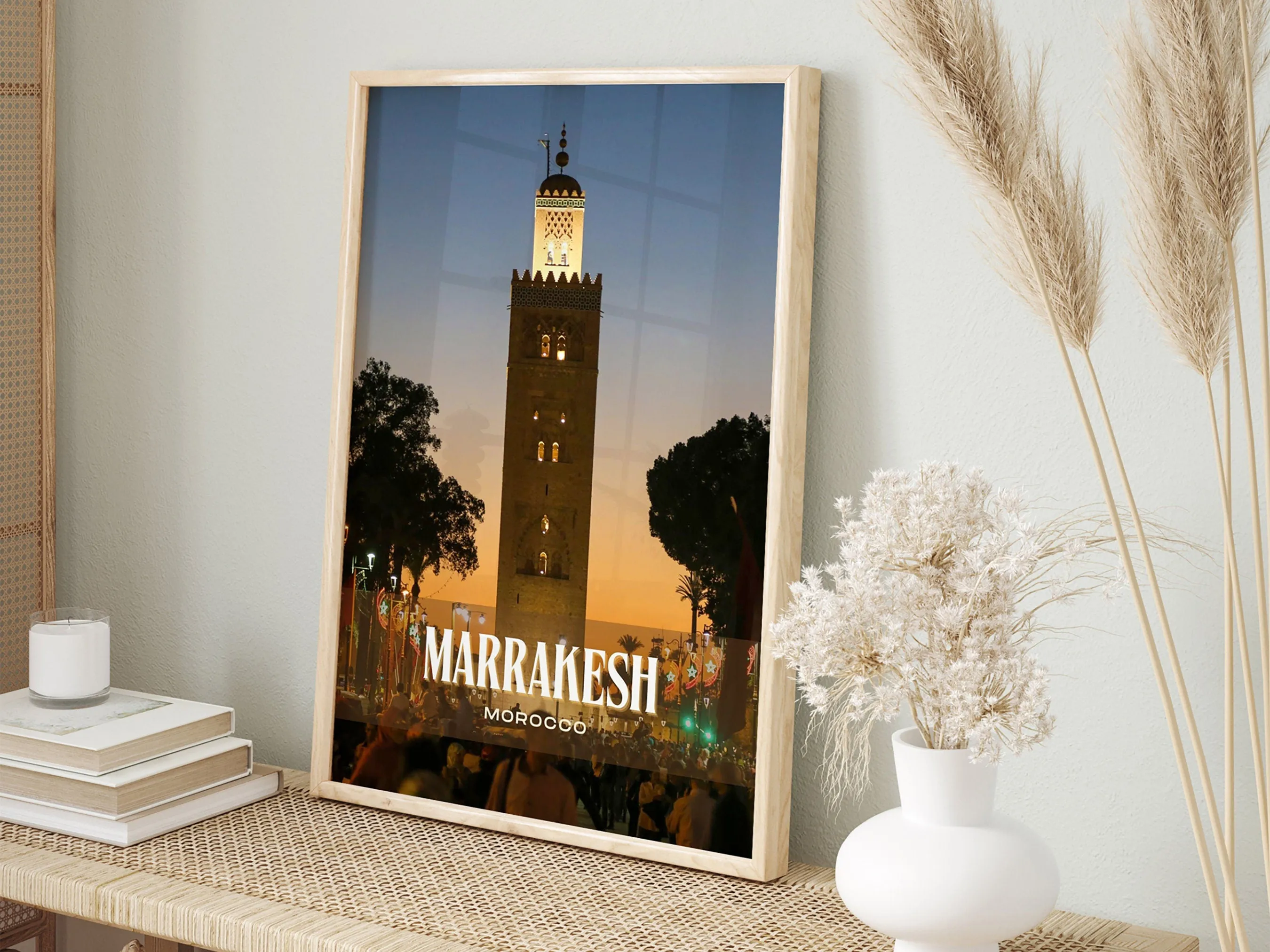 Marrakesh Retro Wall Art, Morocco