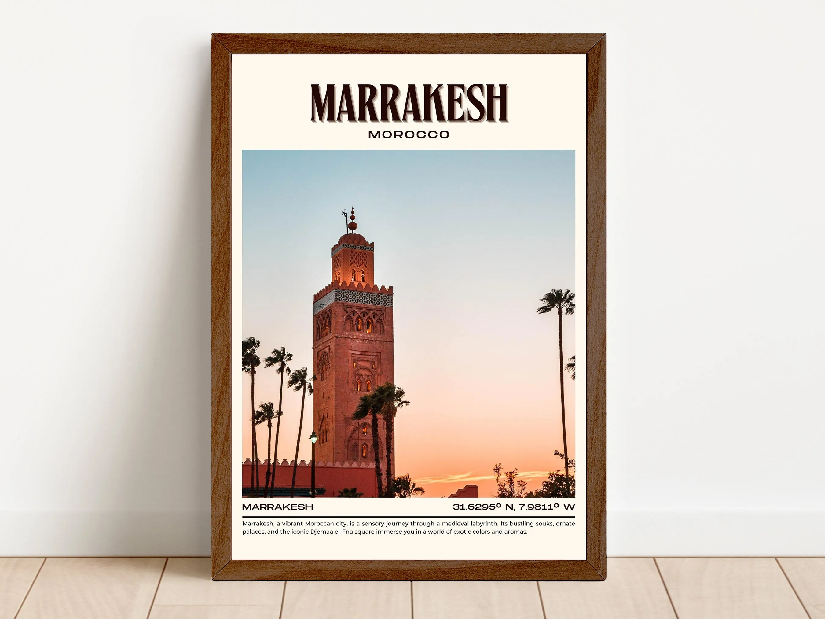 Marrakesh Vintage Wall Art, Morocco