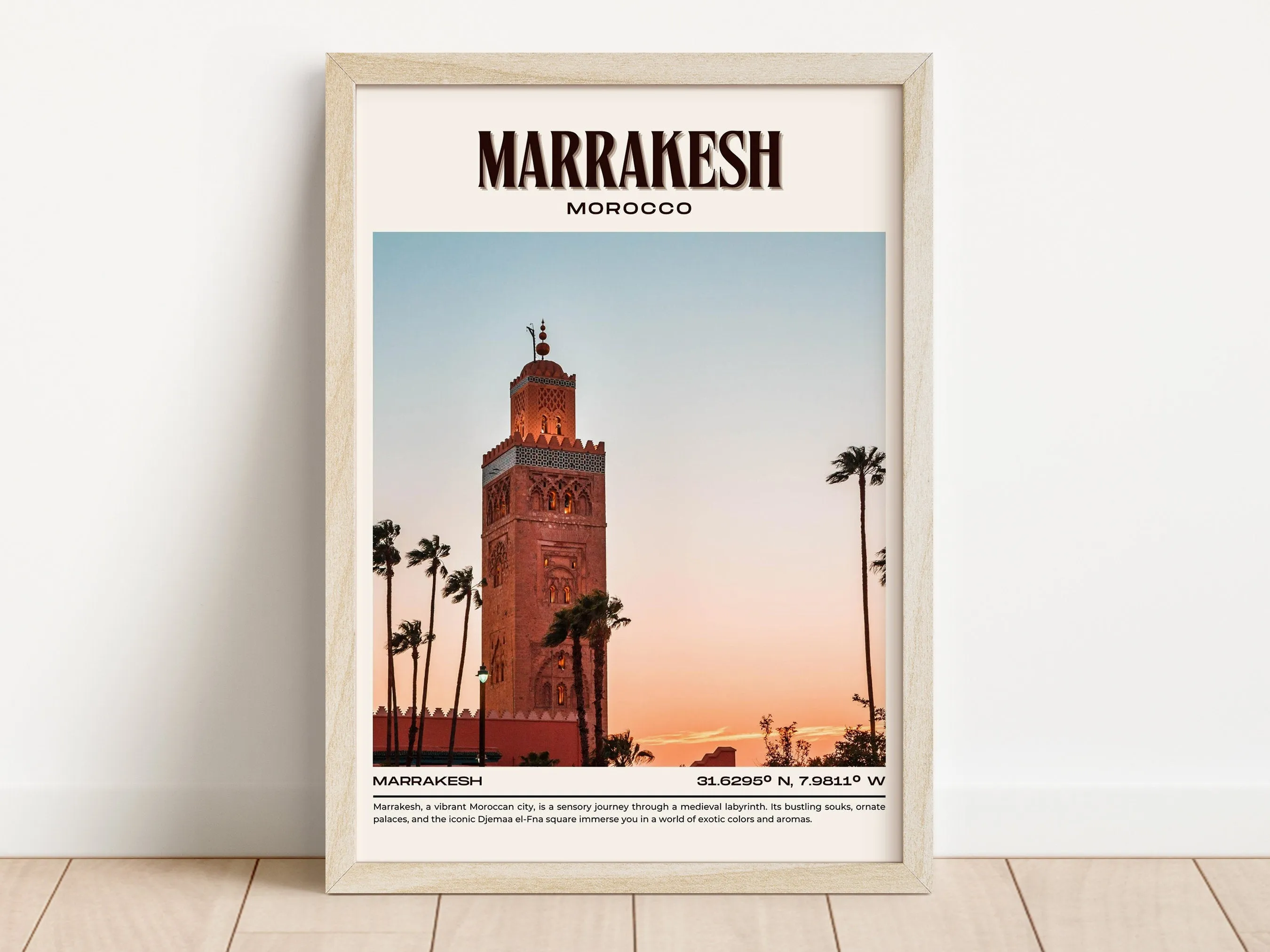 Marrakesh Vintage Wall Art, Morocco
