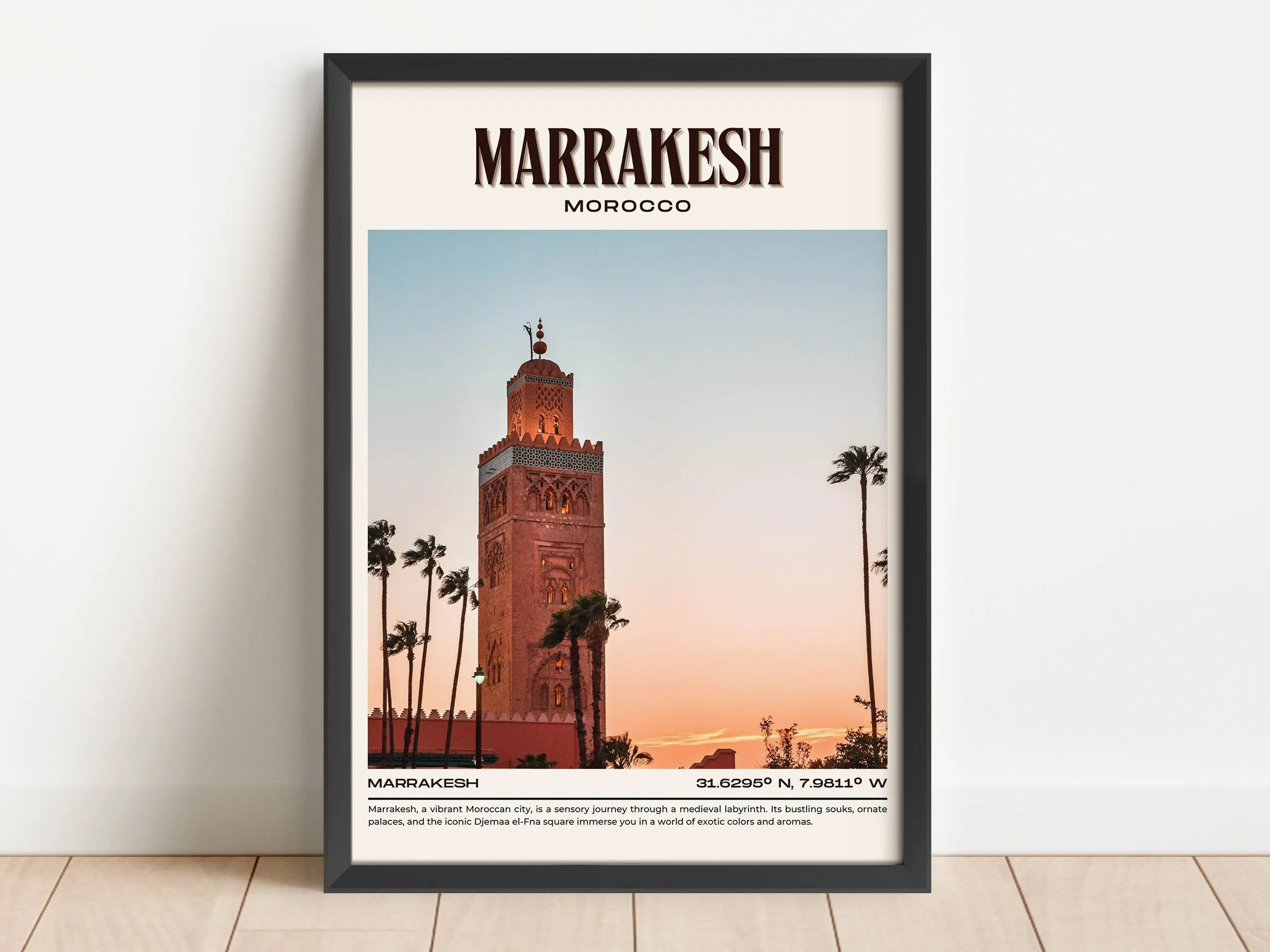 Marrakesh Vintage Wall Art, Morocco