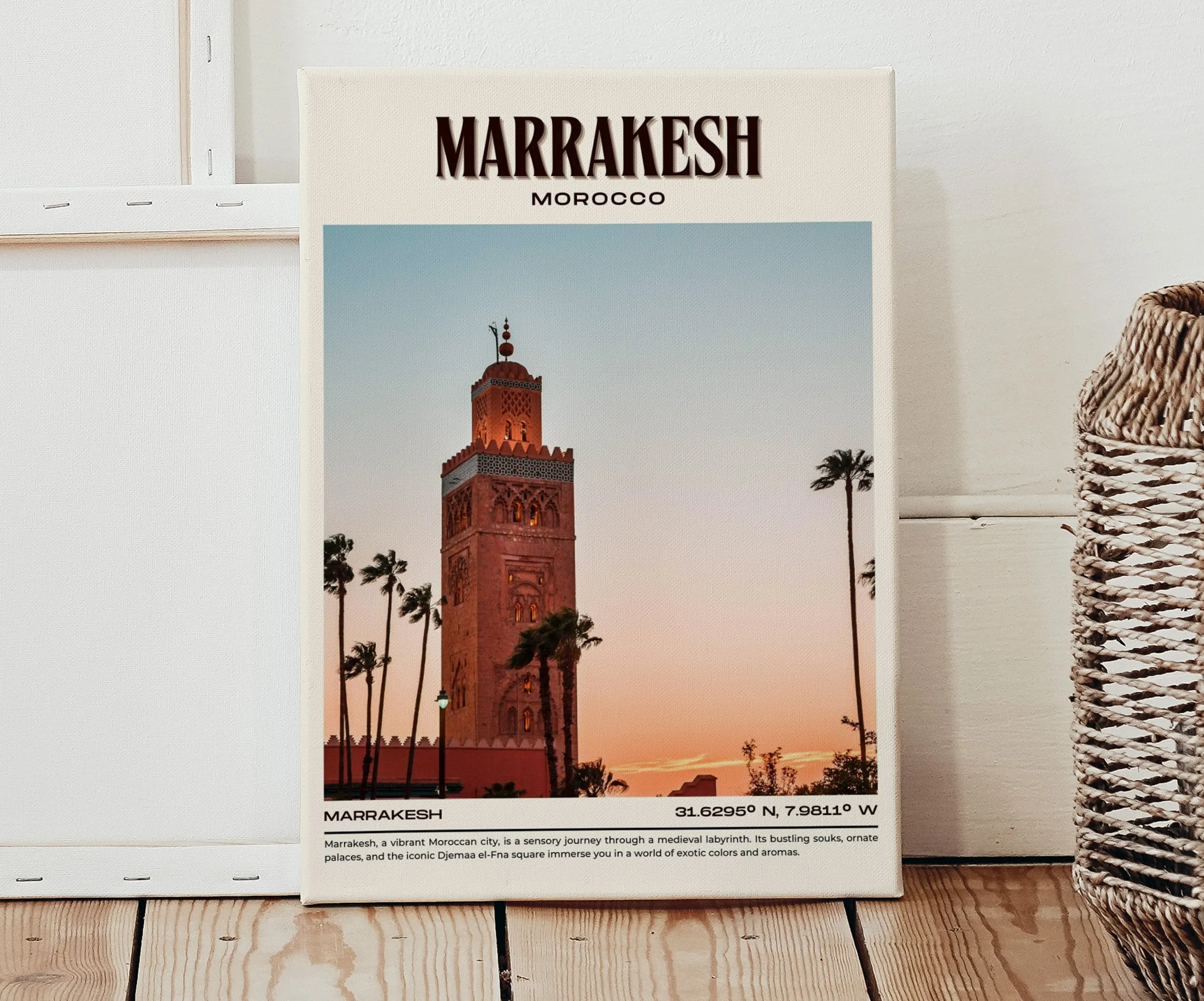 Marrakesh Vintage Wall Art, Morocco