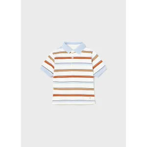 Mayoral Grapefruit Stripe Polo