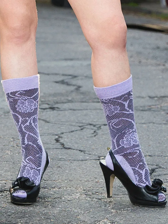 Melissa Lavender Floral Lace