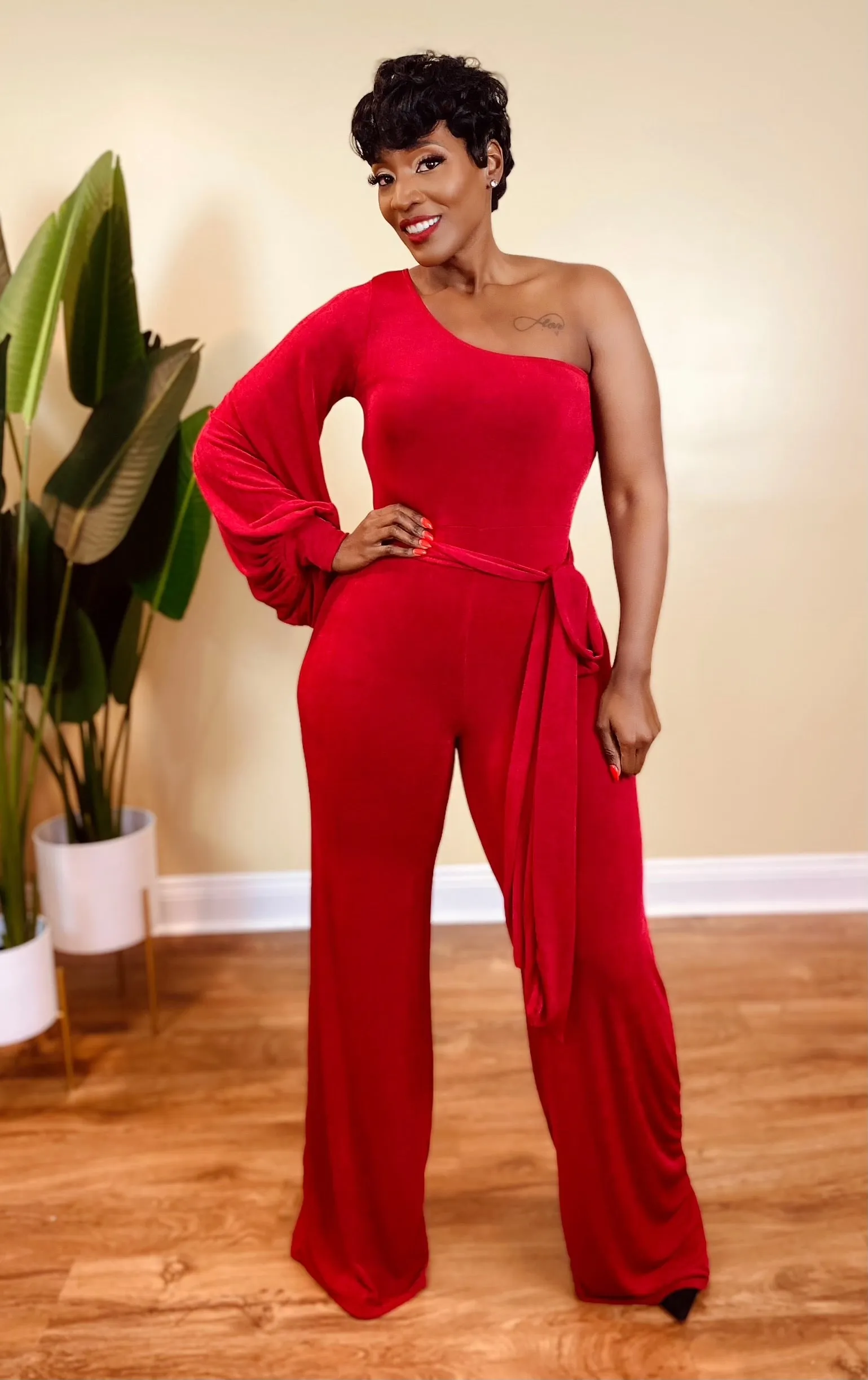 MELODY JUMPSUIT (RED)