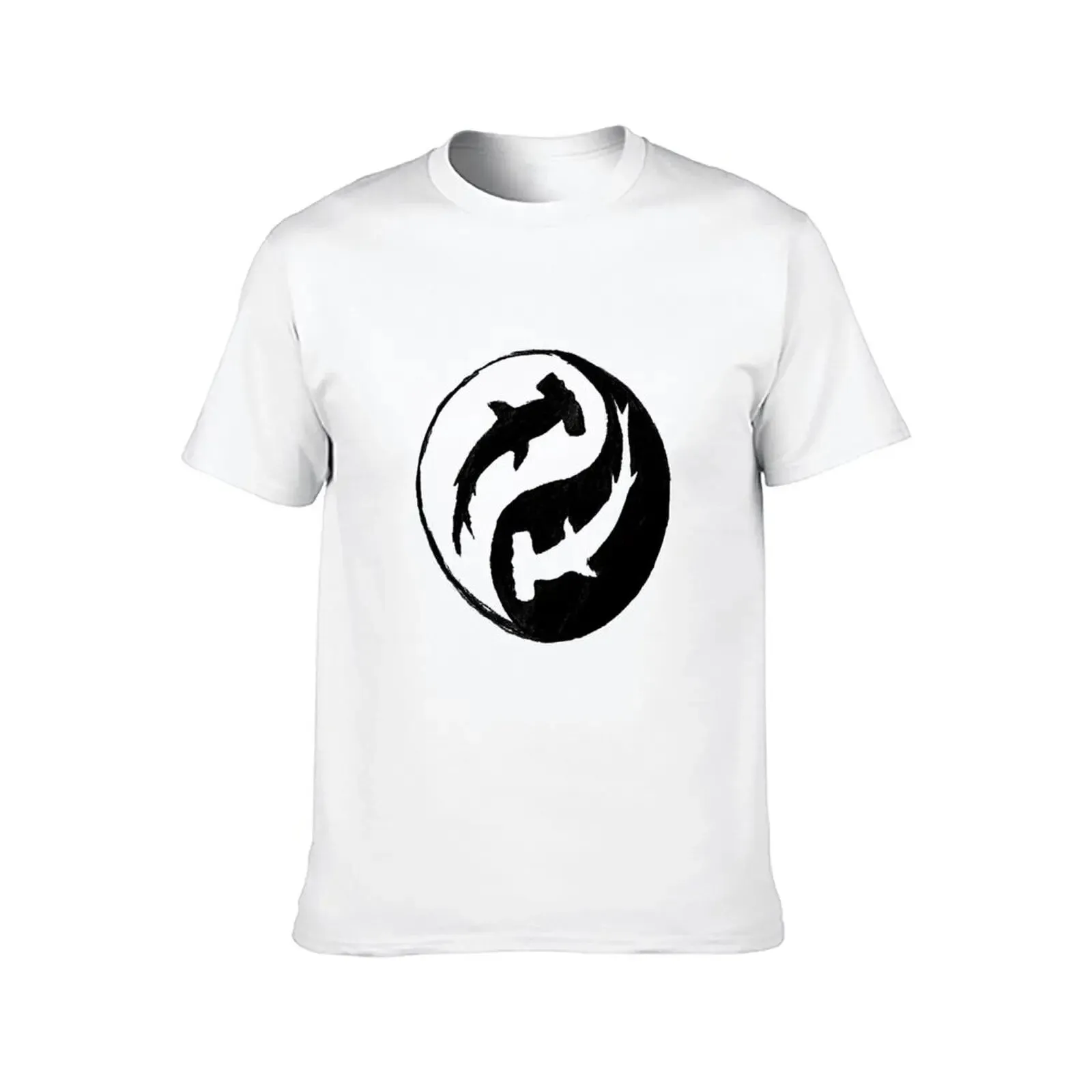 Men scuba diving T-Shirt | Hammerhead Shark Yin & Yang