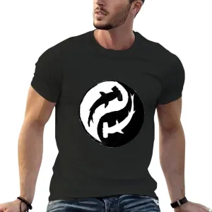Men scuba diving T-Shirt | Hammerhead Shark Yin & Yang