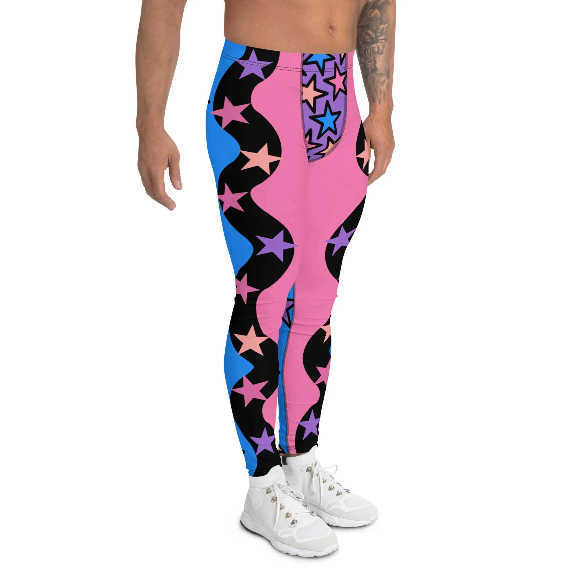 Mens Leggings, Color Block