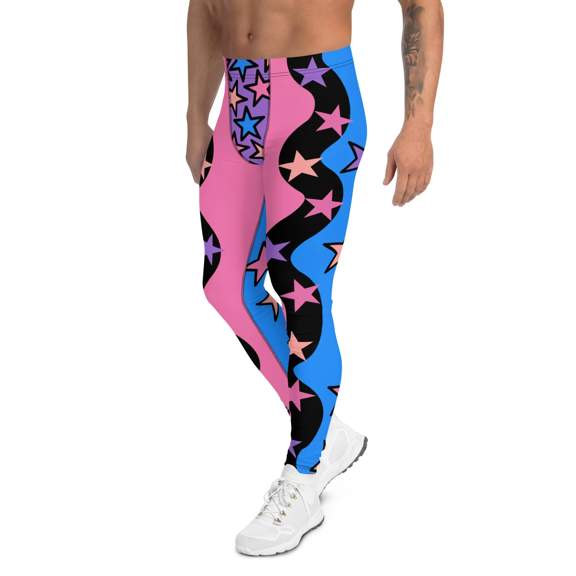 Mens Leggings, Color Block