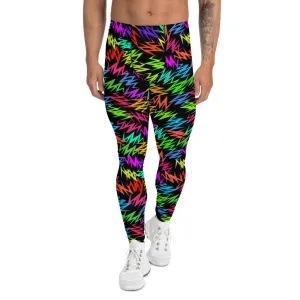 Mens Leggings, Neon Memphis