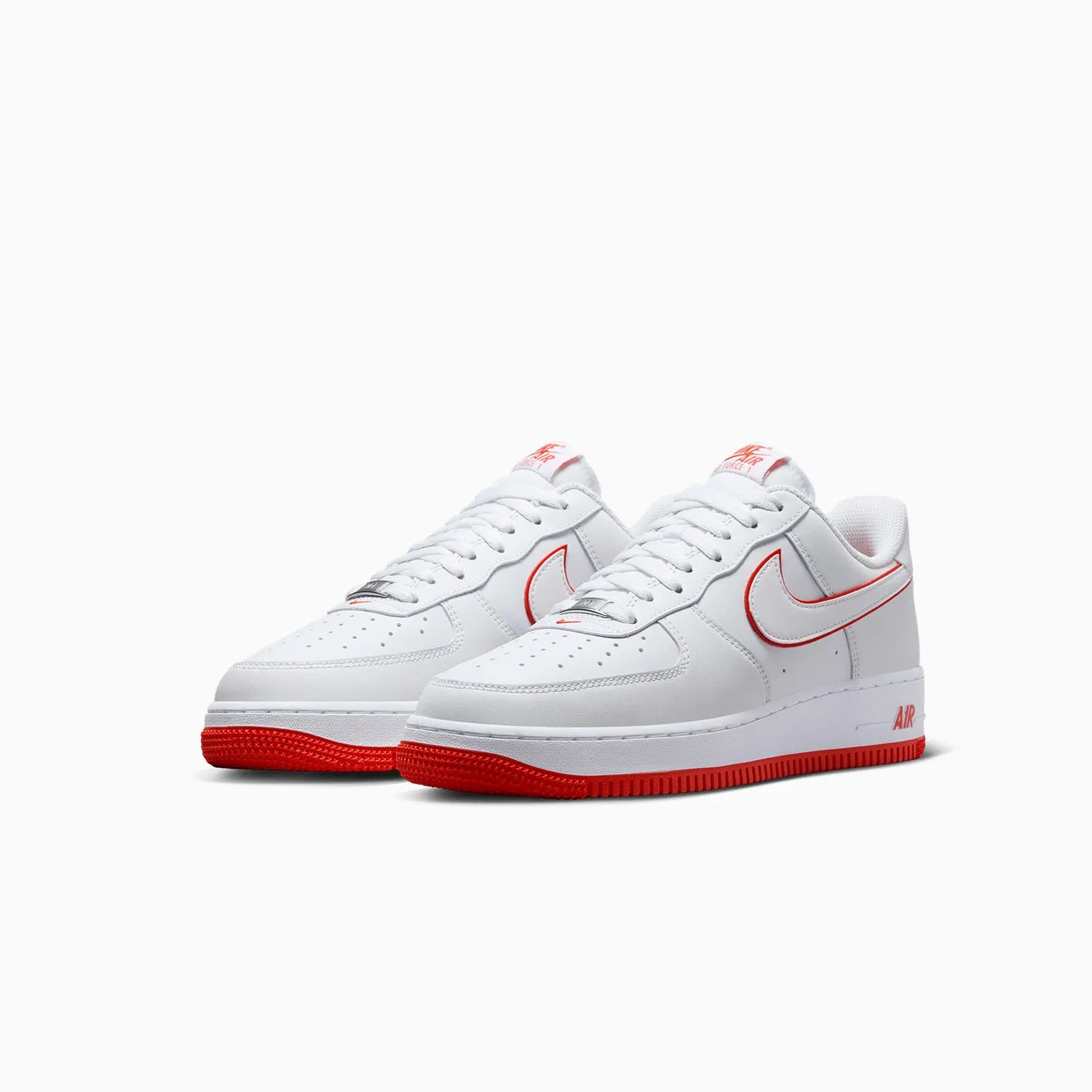 Men's Nike Air Force 1 `07  "White Picante Red"