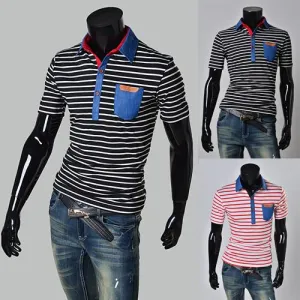 Men's Polo Striped Design