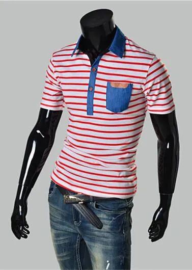Men's Polo Striped Design