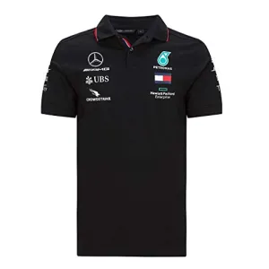 Mercedes Benz AMG Petronas F1 2020 Men's Team Polo Black/White (L, Black)