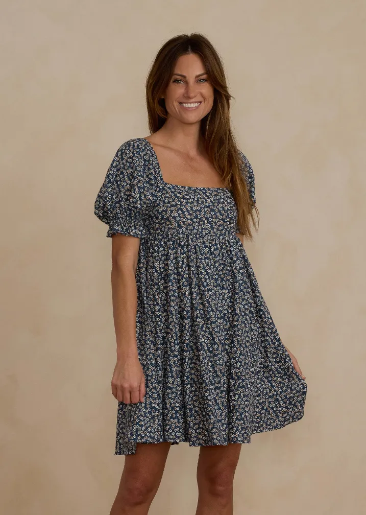 MISFIT ITEM - The Naomi Dress by Rylee   Cru - Blue Floral // Size S