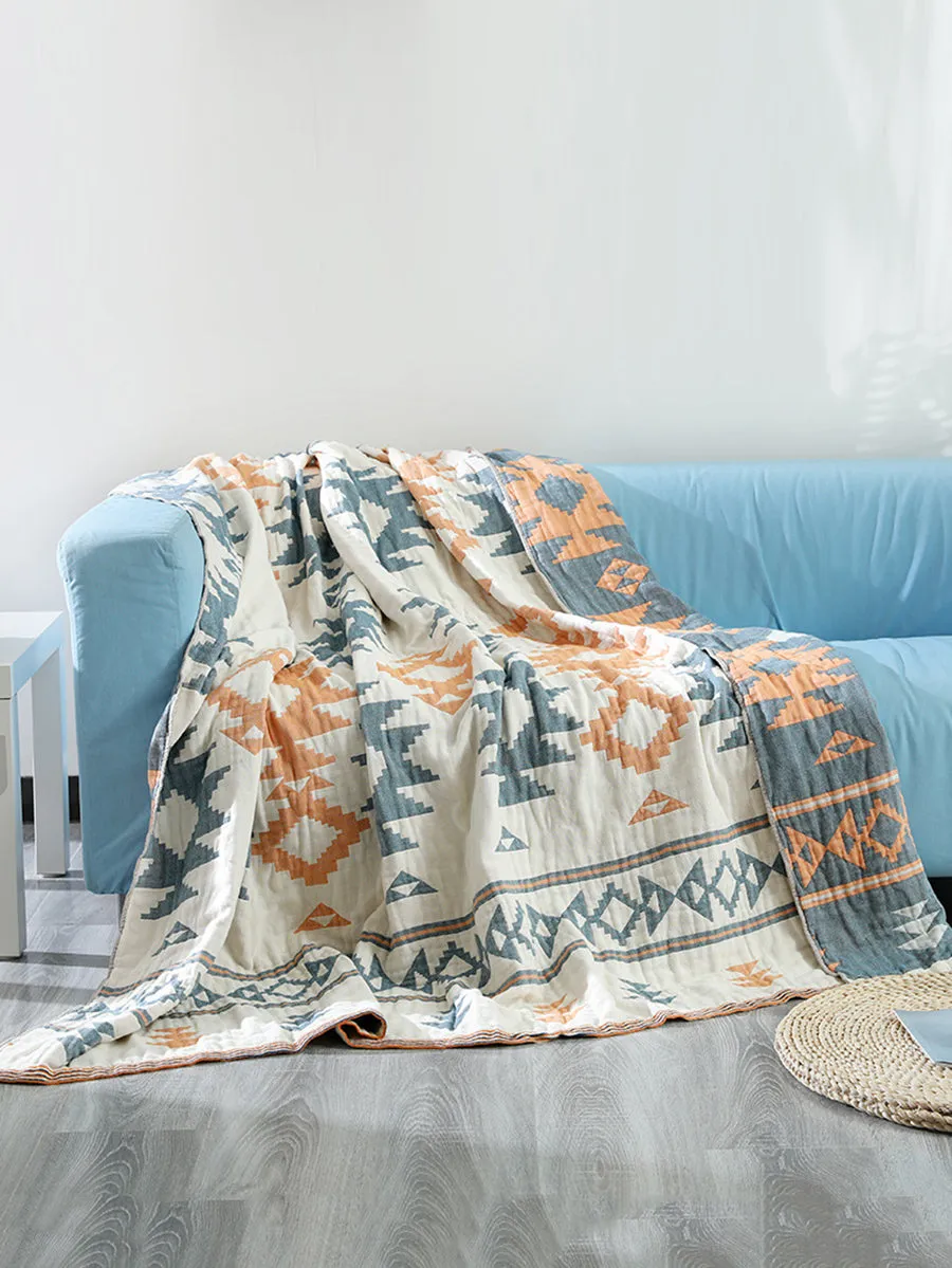 Nap Blanket Cotton Gauze Sofa Four Seasons Non-slip Cover Cloth Blanket