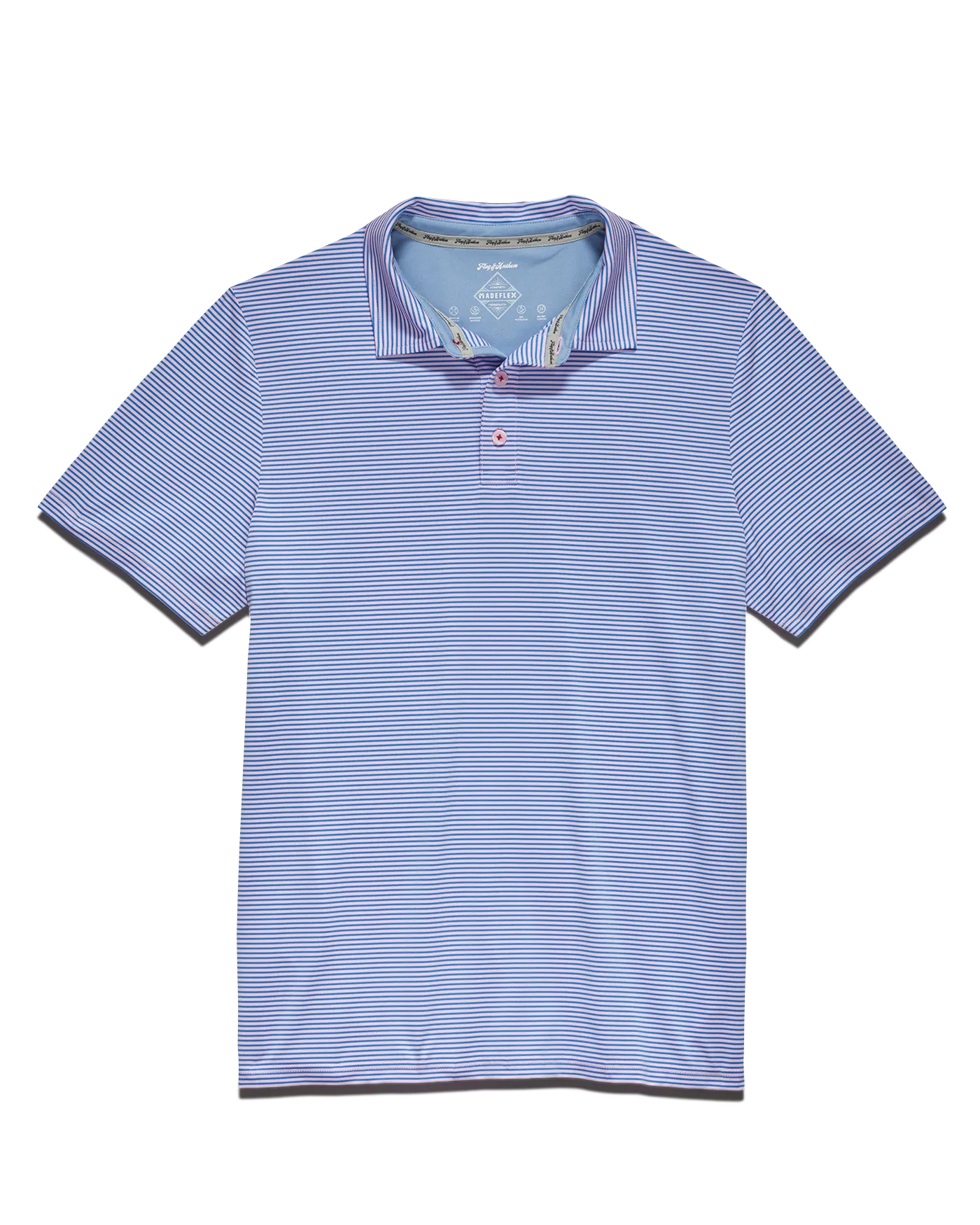 NAPLES STRIPED PERFORMANCE POLO