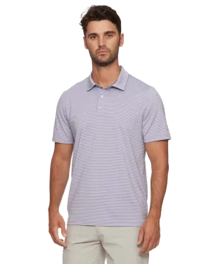 NAPLES STRIPED PERFORMANCE POLO