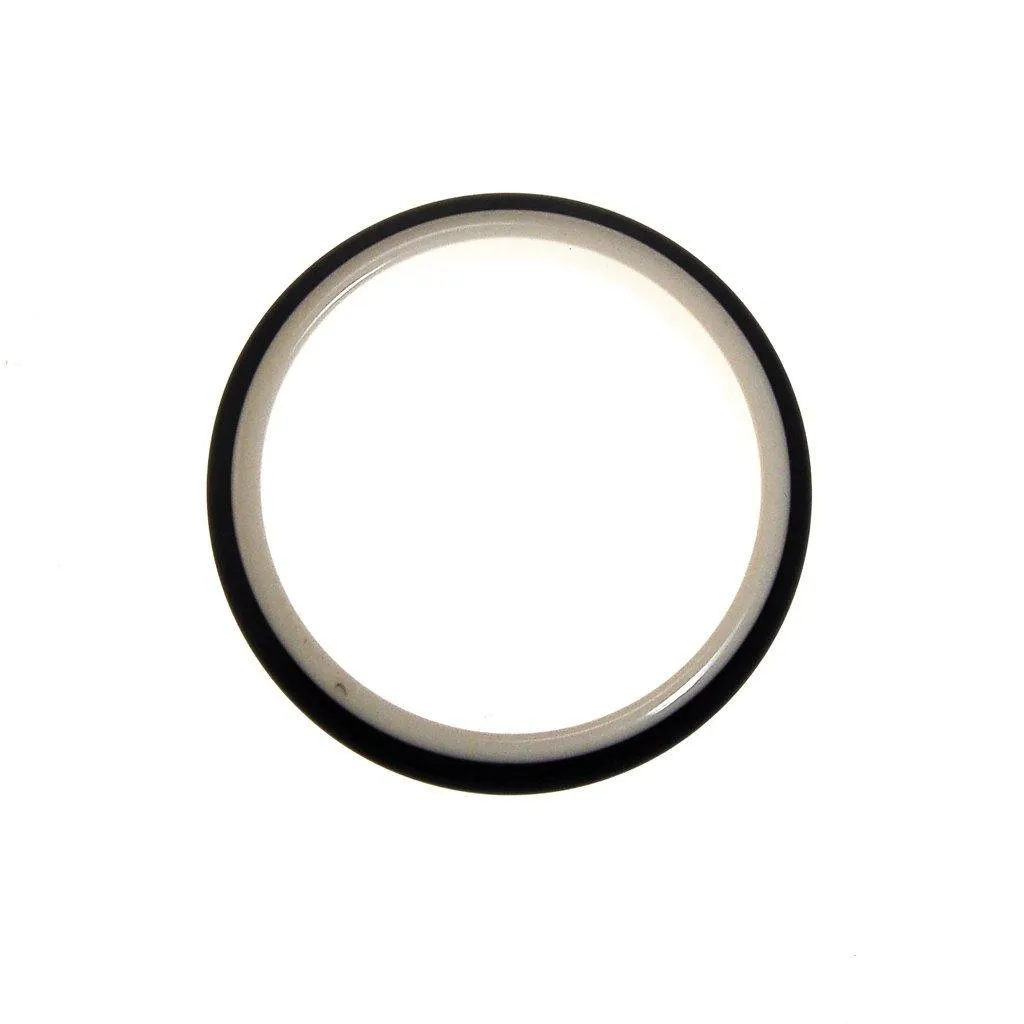 Navy Blue and White Bangle Bracelet
