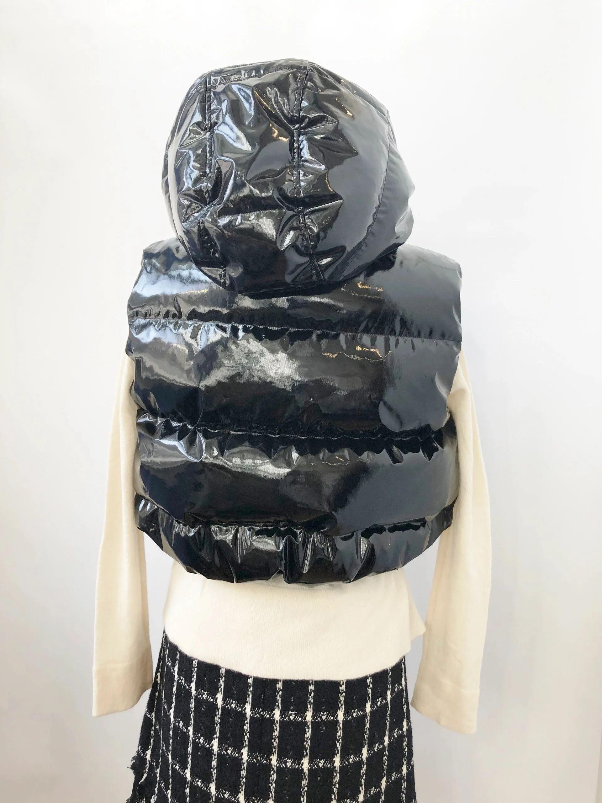 NEW Theory Patent Leather Vest Size M
