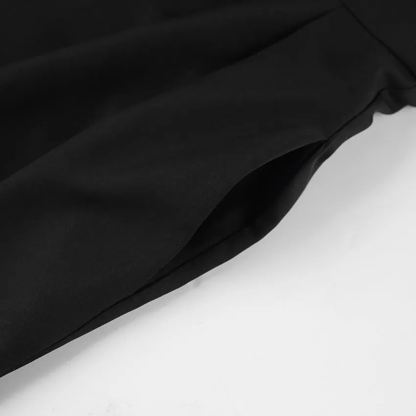 Party Backless Pocket Zipper Wide-leg Jumpsuits