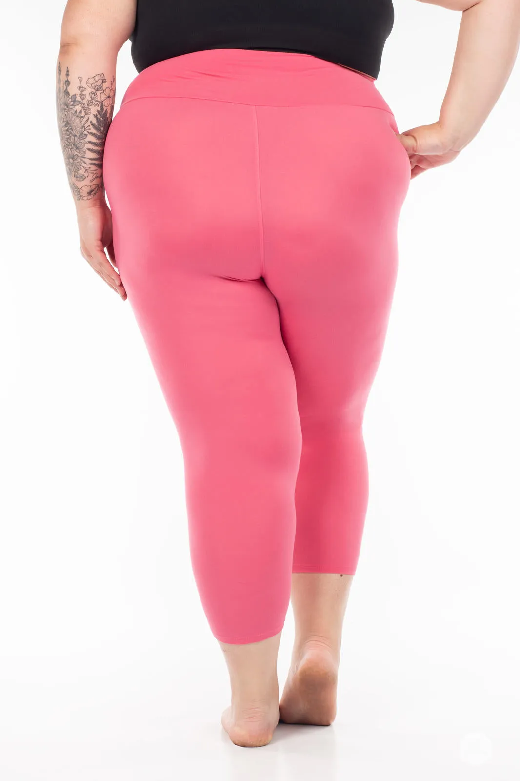 Petal Pink High-Waisted Crops