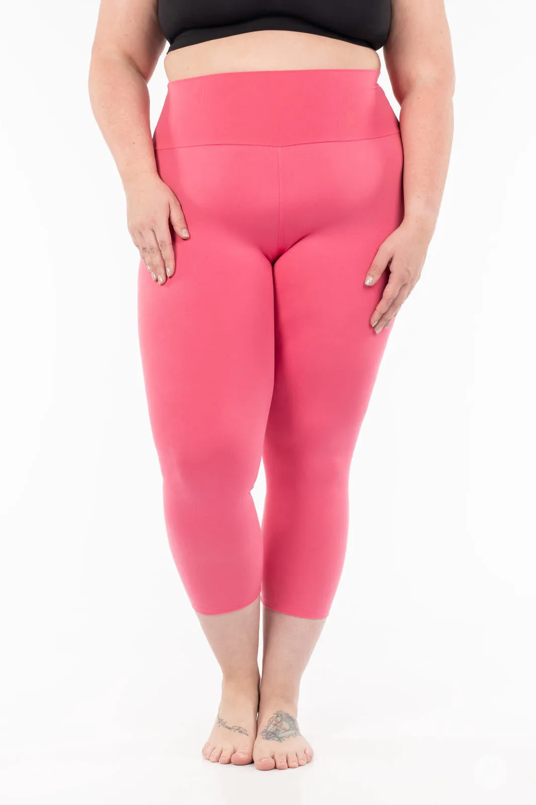 Petal Pink High-Waisted Crops