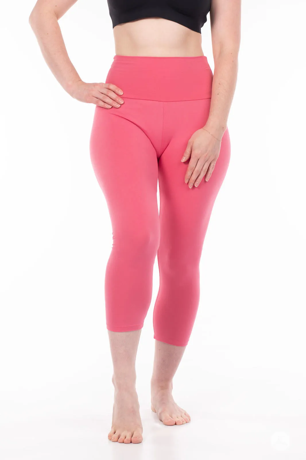 Petal Pink High-Waisted Crops
