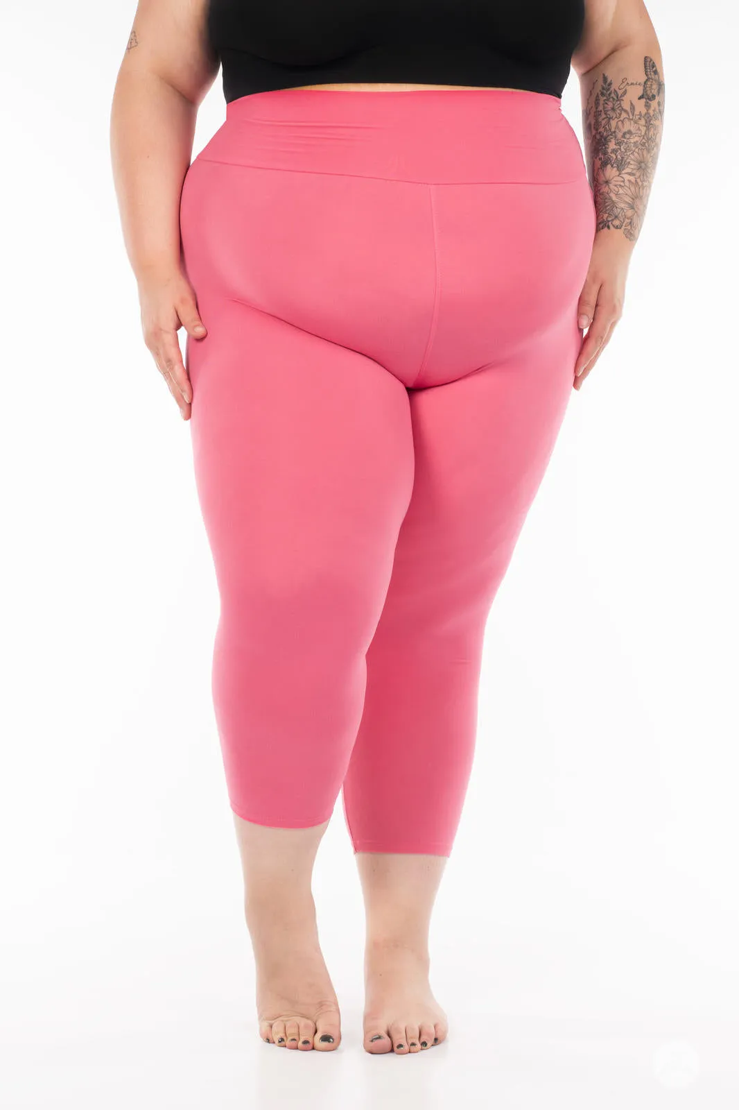 Petal Pink High-Waisted Crops