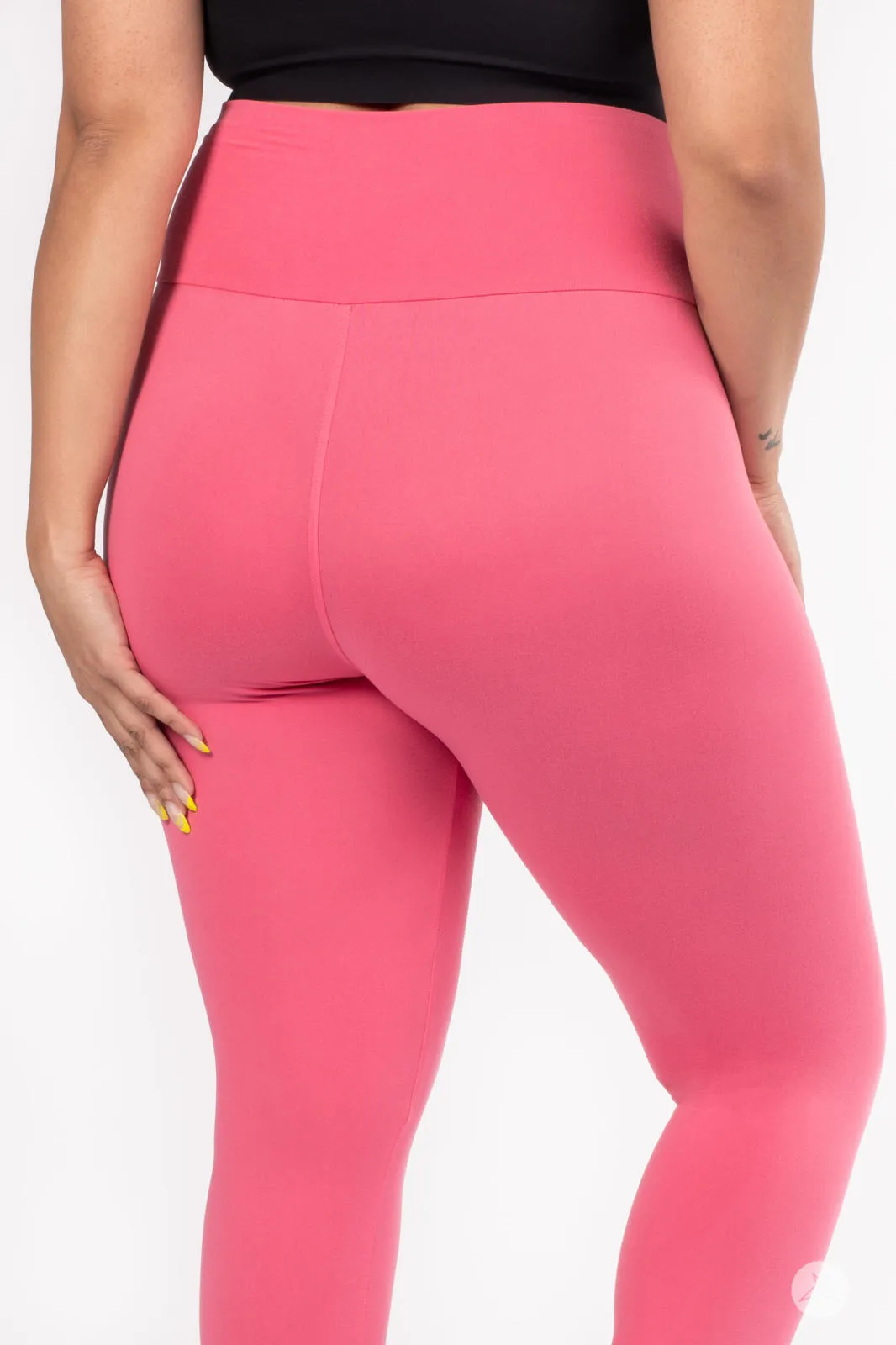 Petal Pink High-Waisted Crops