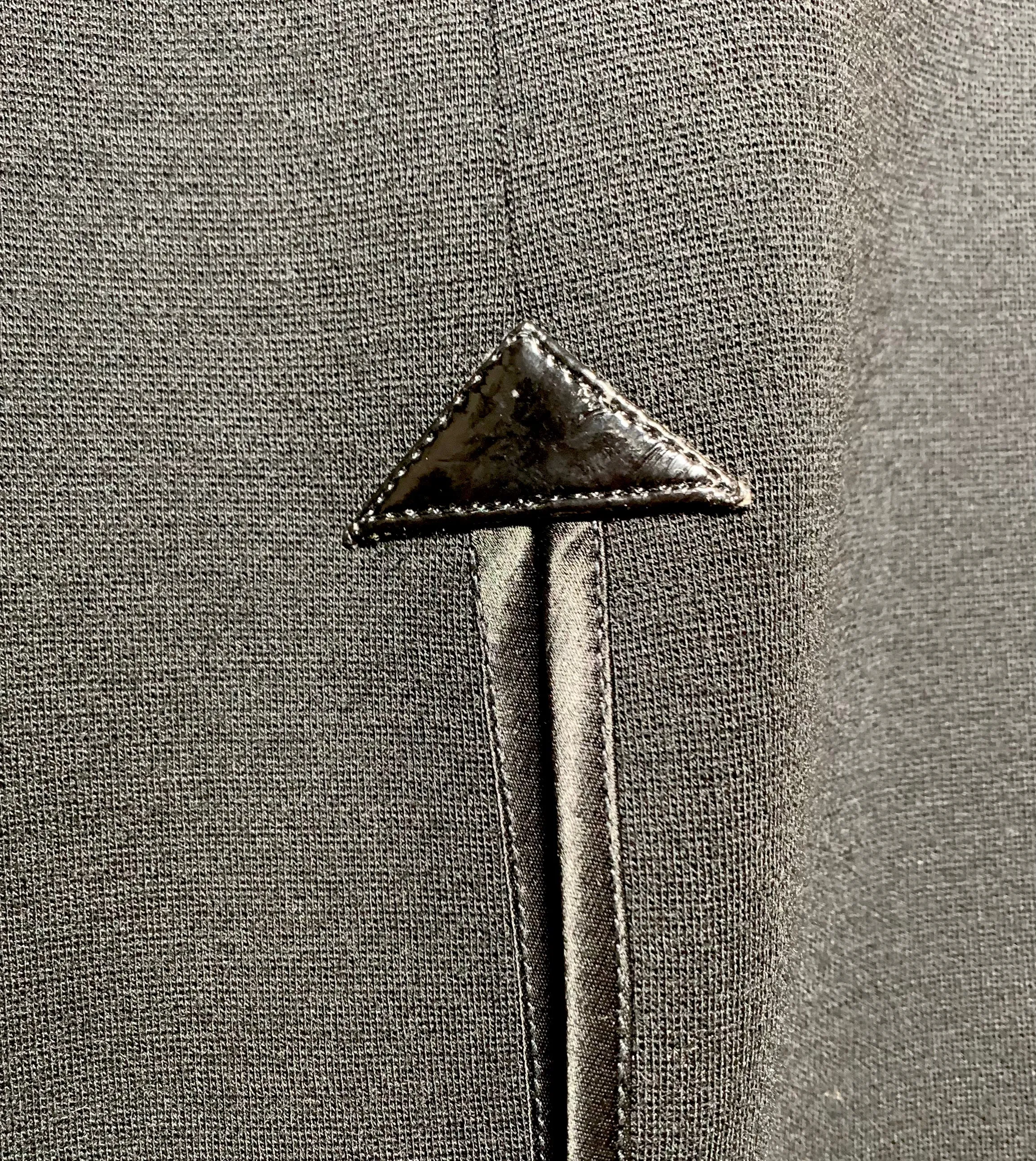 Pierre Cardin Haute Couture 1980's Mod Geometric Appliqué Shift Dress