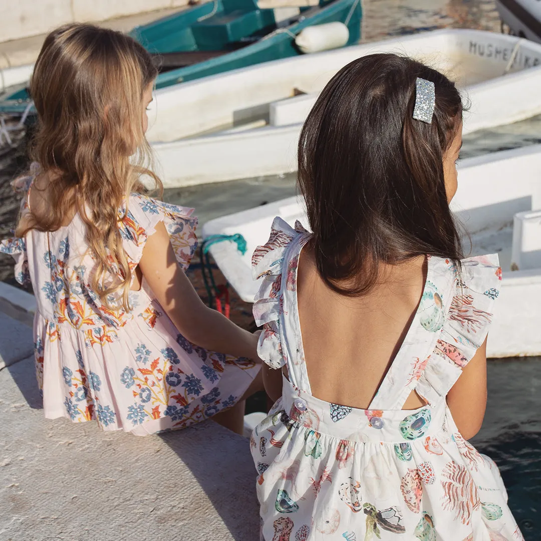 Pink Chicken Girls Liv Dress - Watercolor Shells