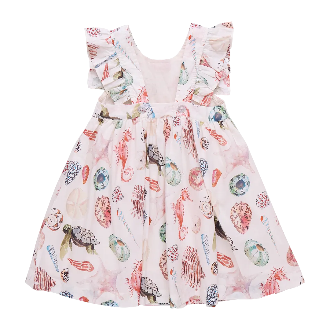 Pink Chicken Girls Liv Dress - Watercolor Shells